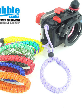 bubblescuba尼龙织带手绳配316不锈钢尼龙调节扣 潜水挂相机电筒