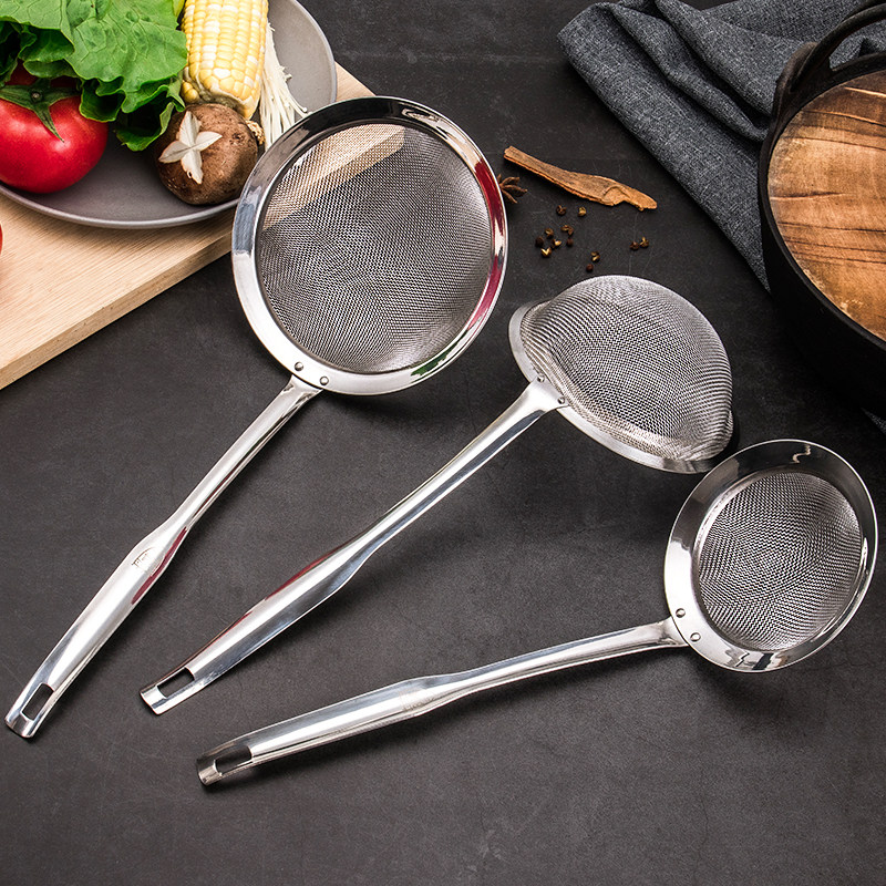 过滤网 304不锈钢漏勺家用果汁过滤豆浆过滤勺火锅滤渣勺捞面笊篱,厨房/烹饪用具,漏勺/滤网勺,淘宝优惠券,粉丝福利购,淘宝优惠卷