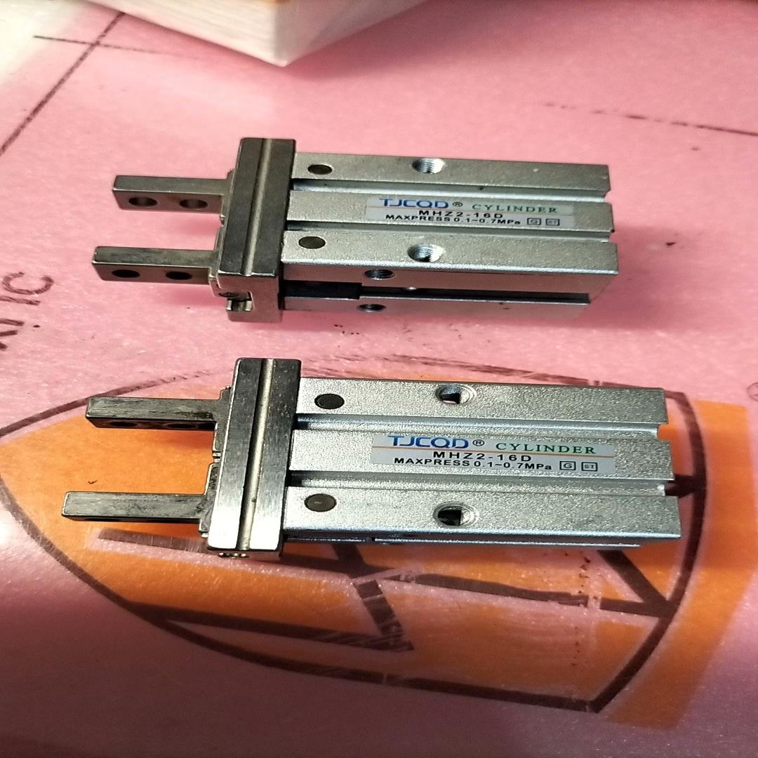TJCQD天进气动MHZ2-16D平行手指气缸夹爪，原装正品