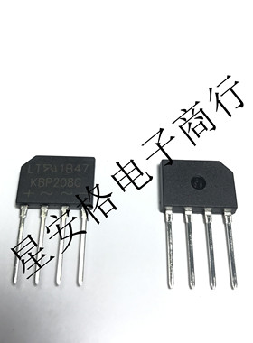 进口芯片 KBP208G 2A800V 全新原装进口 整流桥堆 扁桥 ZIP-4