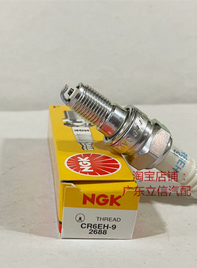 进口NGK火花塞CR6EH-9适用本田RTL260F BF6CH BF8B1 20匹船外机