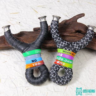 304不锈钢飞虎圆头弹弓精准射击实战大威力扁皮户外比赛成人专用