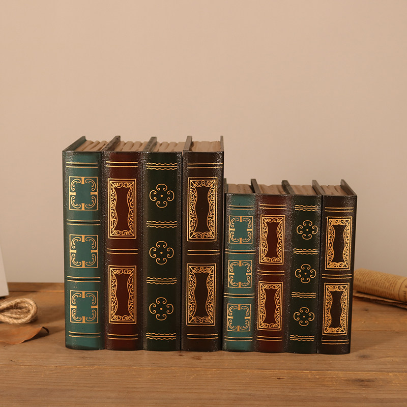 复古道具书仿真书假书收纳盒办公室小摆件轻奢书架书柜书本装饰品,收纳整理,桌面收纳盒,淘宝优惠券,粉丝福利购,淘宝优惠卷