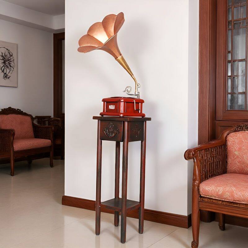 复古怀旧铁艺仿真摆件黑白电视机收音机留声机模型店铺装饰道具