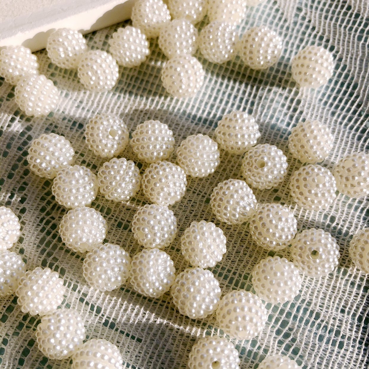 1.0 1.2 1.4c m杨梅球可拆型5片装 DIY古风发饰饰品配件仿珍珠