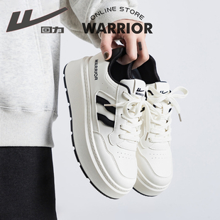 回力厚底板鞋女2026春季新款爆款百搭小白鞋女休闲学生增高大头鞋