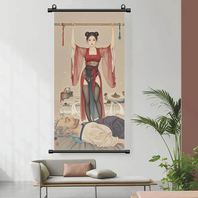 莫奈日出墙贴装饰自粘海报