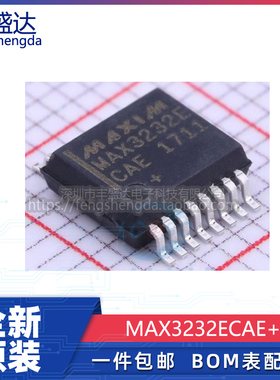 可直拍 MAX3232ECAE+T MAX3232E 贴片 SSOP16 接口芯片 收发器