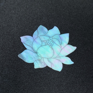 莲花荷花螺钿片白蝶贝夜光贝片珍珠母贝片大漆漆器漆画漆艺镶嵌