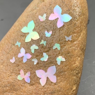 蝴蝶螺钿片贝壳片白蝶夜光贝片大漆漆器漆画漆艺镶嵌材料首饰DIY