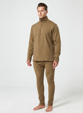 复刻美菌GEN III L2保暖层格子绒保暖内衣套装