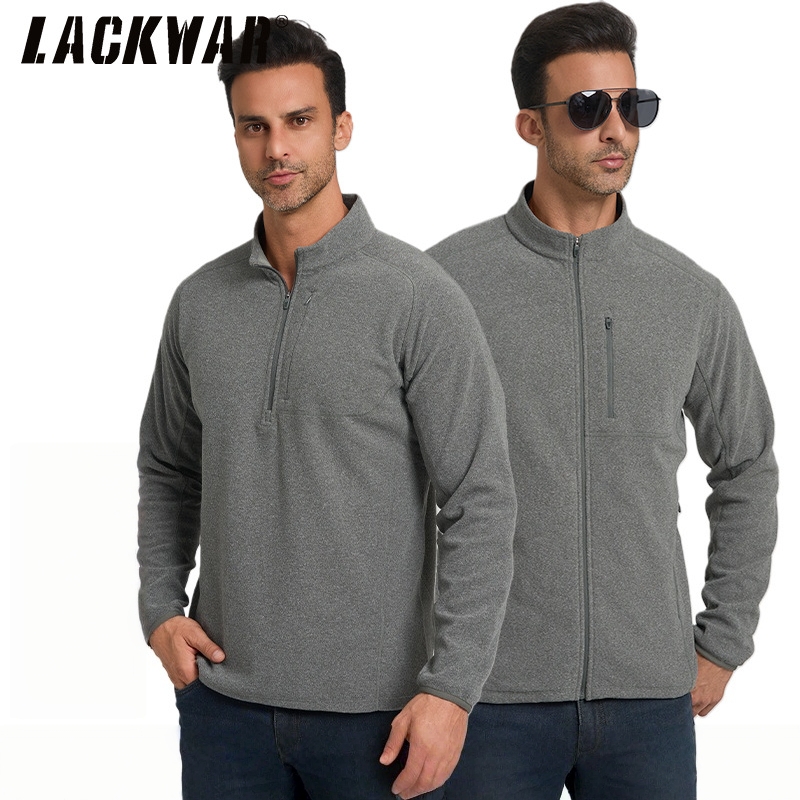 lackwar云舒男士抓绒衣秋冬