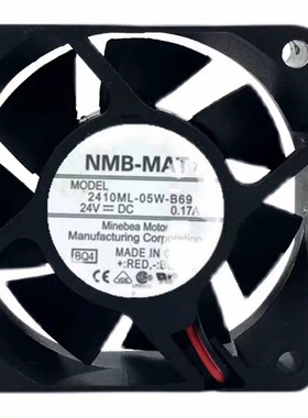 NMB 2410ML-05W-B69 24V 0.17A 6025 6CM变频器散热风扇