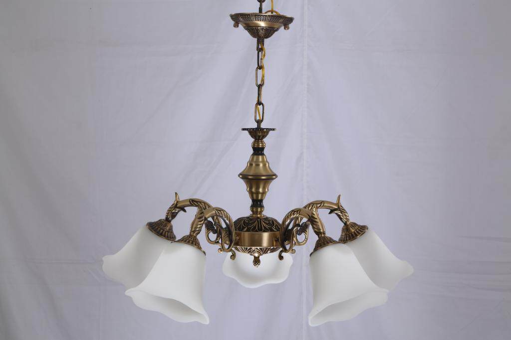 新古典纯铜美式风格客厅，餐厅，书房，卧室下照欧式吸吊灯9055