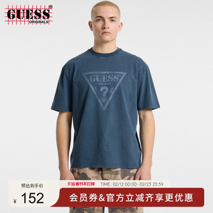 GUESSOriginals男士倒三角印花短袖T恤-M5GI10K8FQ4