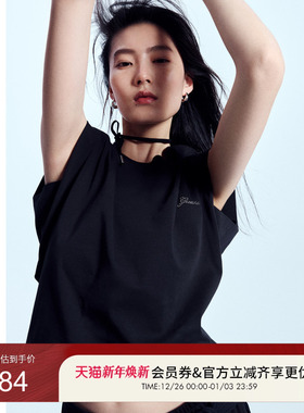 GUESS女士无袖背心款帅酷百搭T恤-W4PI85K2Q40