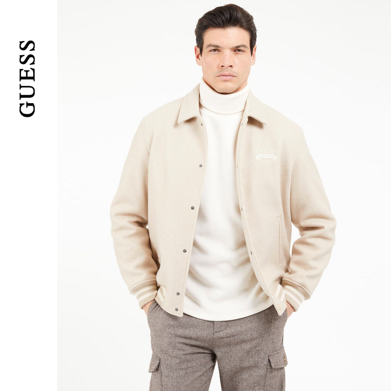 轻运动棒球服外套GUESS