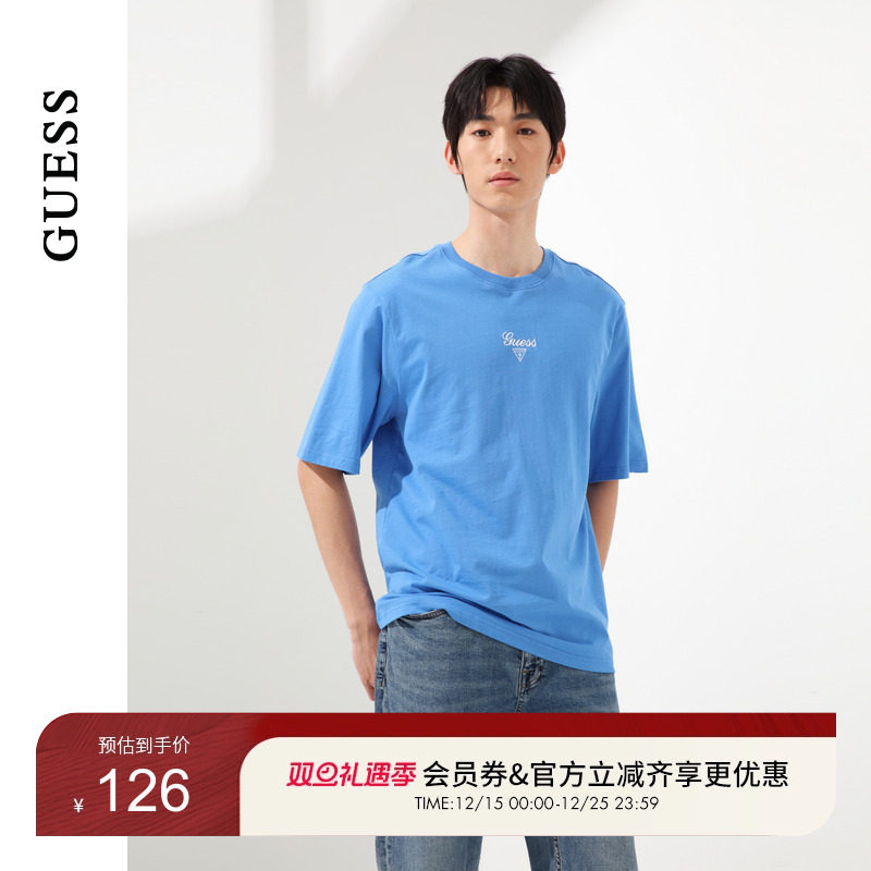 GUESS男女同款多巴胺多色经典设计短袖T恤-MO2K9437K