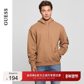 卫衣 GUESS男士 纯色日常休闲连帽长袖 M4BQ05KBJ31