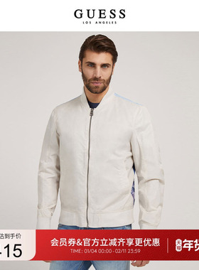 GUESS男士潮个性印花棒球服夹克外套-M2GL03W8550