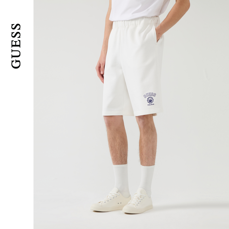 GUESS男女同款简约百搭运动舒适休闲短裤-MP2K9142