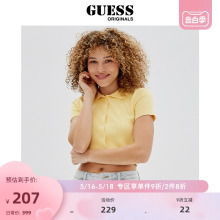 GUESS Originals女士短款翻领短袖T恤-W2GR50Z1090