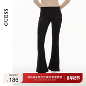 GUESS女士修身 收腰显瘦微喇休闲瑜伽裤 W4PB66K2Q45