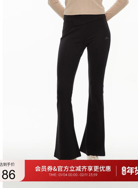 GUESS女士修身收腰显瘦微喇休闲瑜伽裤-W4PB66K2Q45