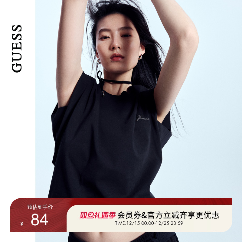 GUESS女士无袖背心款帅酷百搭T恤-W4PI85K2Q40
