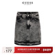 GUESS女士时尚 通勤潮酷高腰牛仔半身裙 W4RD0GD56B3