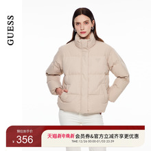 GUESS男女同款立领短款轻薄保暖面包服羽绒服W2PL1L8105Z