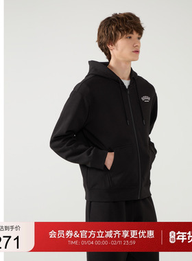 GUESS男士简约款百搭青春运动连帽外套-MP1K9440