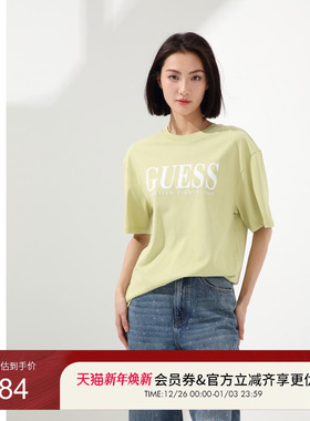 GUESS男女同款多巴胺百搭大logo短袖T恤-MO2K9431K