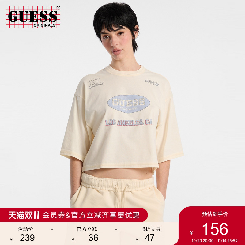 GUESSOriginals潮流短款半袖T恤