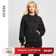GUESS女士日常烫钻logo连帽长袖 卫衣 W4BQ09KAUJ2
