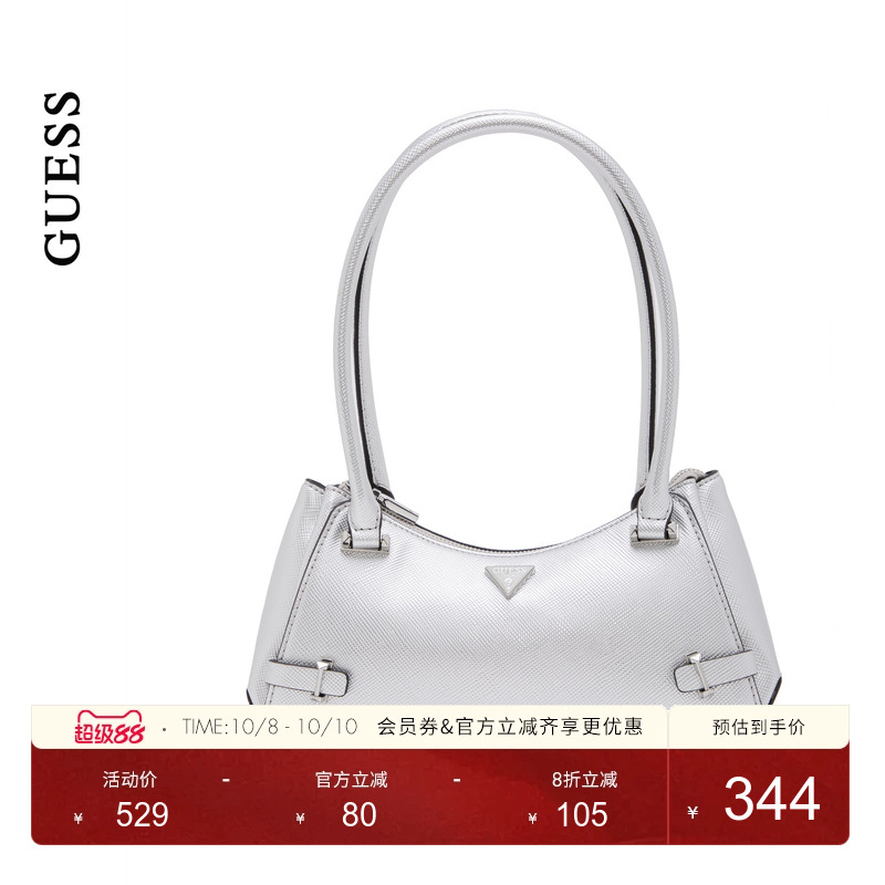 GUESS女士通勤优雅时尚简约设计气质法棍包-MY965717