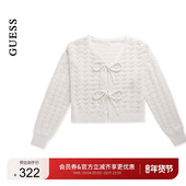 GUESS女士透气镂空薄款 针织上衣外套 W5GR43Z3C71