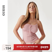 GUESS25年新款 W5GR40Z3NX0 百搭针织吊带 夏季 女士简约舒适修身