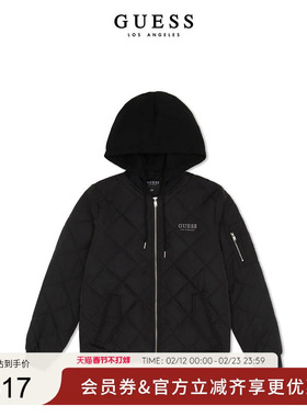 GUESS女士潮牌休闲时尚连帽棒球衫夹克外套-RL4W4850K