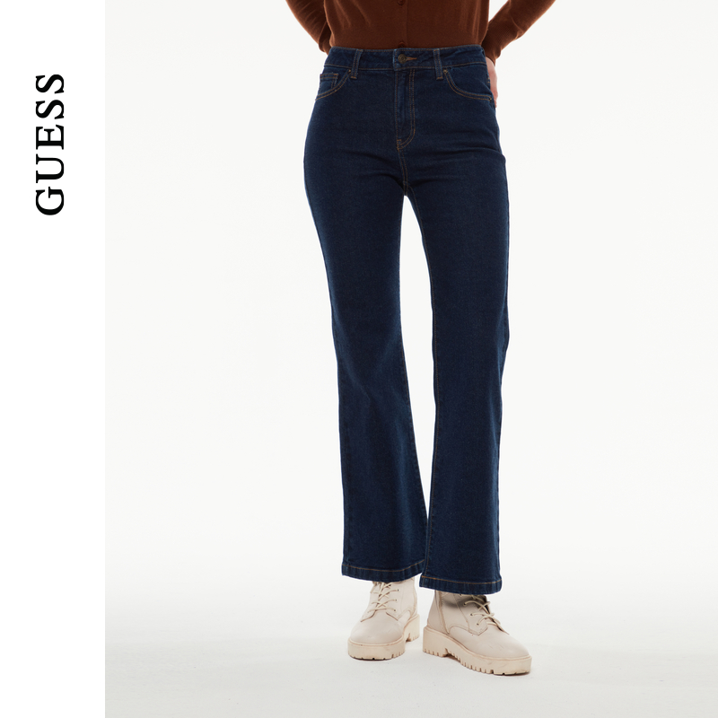 GUESS水洗时尚休闲直筒牛仔裤