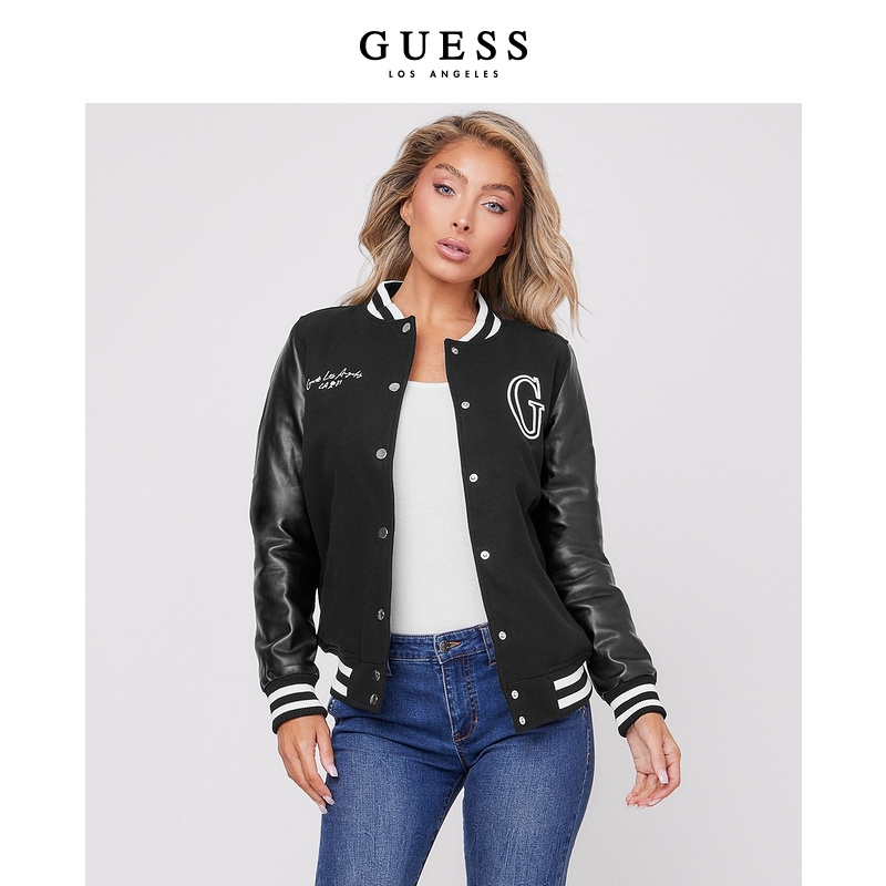 GUESS美式高街百搭撞色棒球服