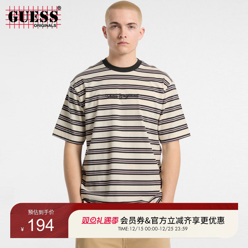 GUESSOriginals条纹短袖T恤