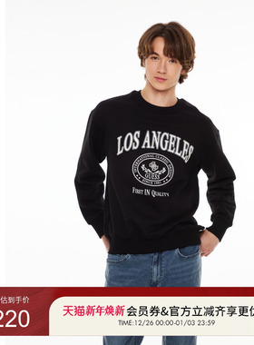 GUESS男士时尚百搭休闲风舒适纯棉长袖卫衣-MO4K5490