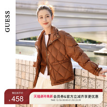 GUESS女士时尚百搭金属纽扣立领羽绒服-Q4PN26W55R0