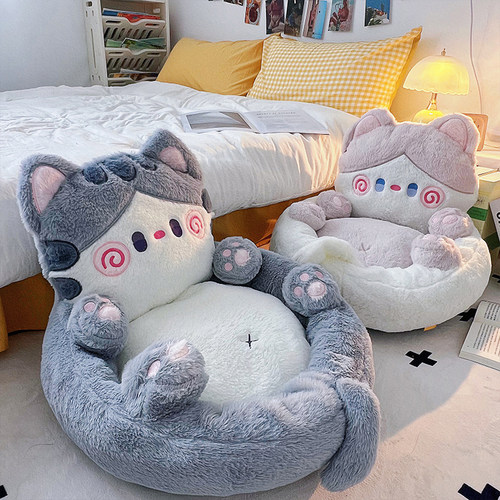 可爱懒人沙发椅榻榻米地上卡通看书坐垫儿童女孩阅读区卧室小坐墩