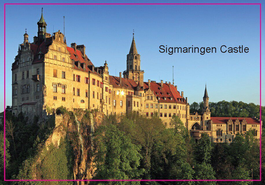 居家日用欧洲城堡系列德国锡格马林根旅游纪念品冰箱贴5409