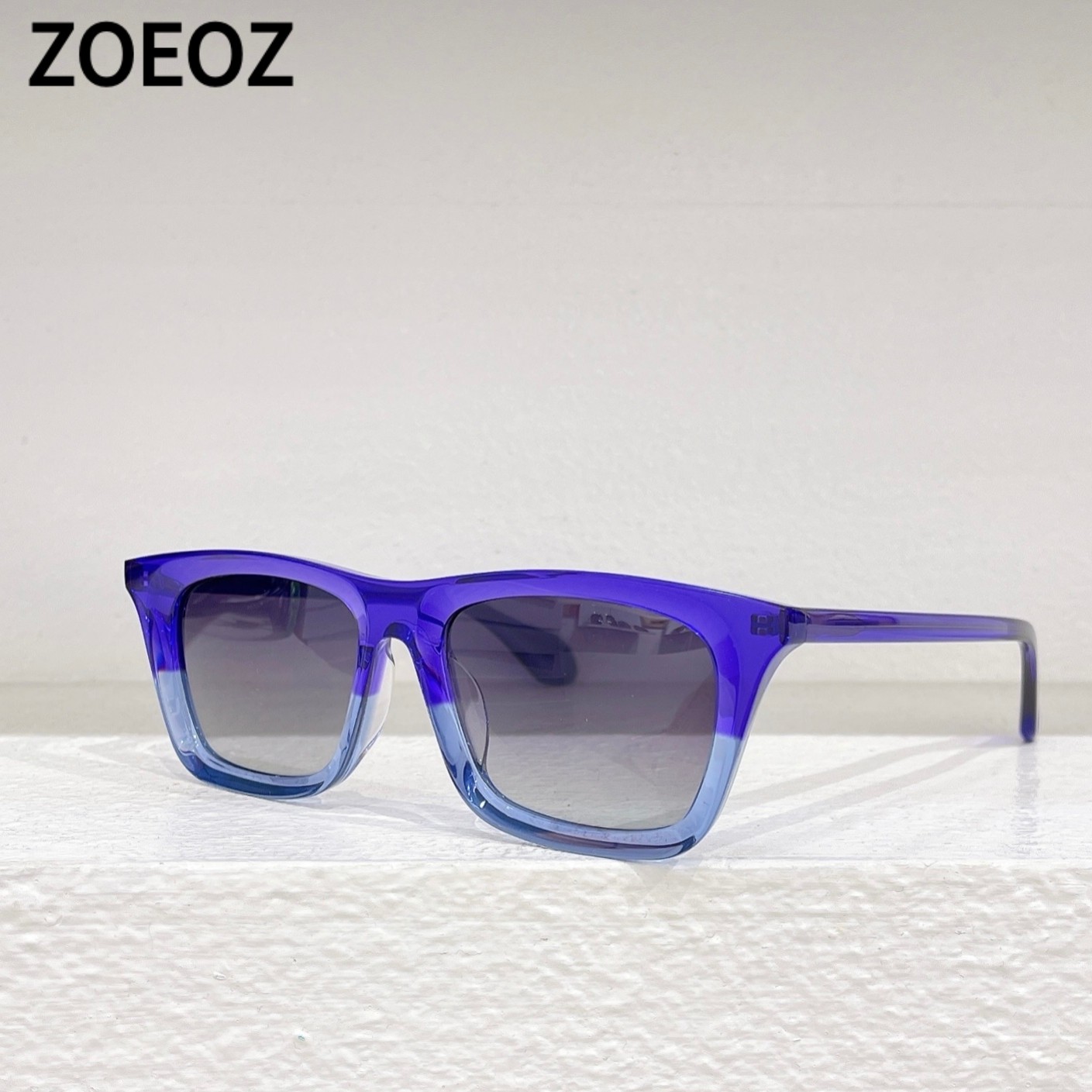 THEO Mille87 设计师款复古方形太阳眼镜板材男女潮款彩色墨镜