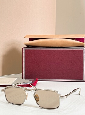 jmm KOENIG复古质感金属边折叠小方形太阳眼镜男女款个性方框墨镜