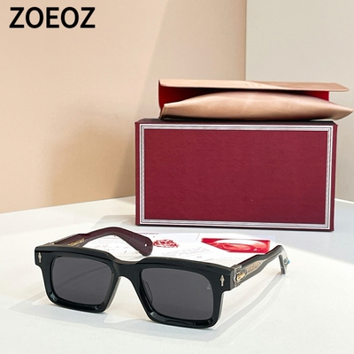 JMM BELVEDERE复古粗框长方形男女款墨镜框板材偏光大脸太阳眼镜