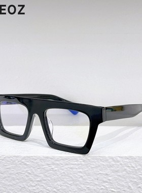 THEO Mille83复古大方框形彩色近视眼镜框男款中大圆脸板材镜架女